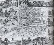 Plan and views of Chiswick House unknow artist
